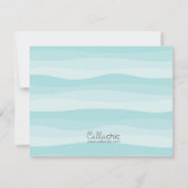 Unter dem Meer Dankeschön Karte (Mädchen) - Ozean (Rückseite)