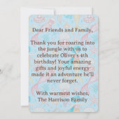 Unter dem Meer Dankeschön-Karte, Oliver Geburtstag Dankeskarte (Rückseite)