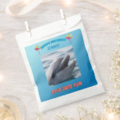 Unter dem Meer Delfin-Geburtstag Geschenktütchen (Ausgeschnitten)