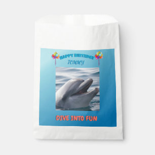 Unter dem Meer Delfin-Geburtstag Geschenktütchen