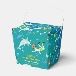 Unter dem Meer Delphine und Jungen Geburtstagspart Geschenkschachtel