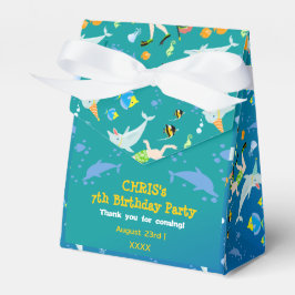 Unter dem Meer Delphine und Jungen Geburtstagspart Geschenkschachtel