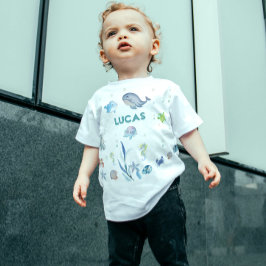 unter dem Meer eine Babydusche Baby T-shirt