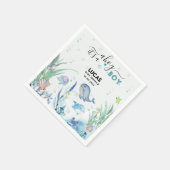 unter dem Meer eine Babydusche Serviette (Ecke)