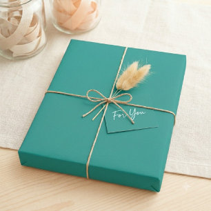 Unter dem Meer Einfarbig grünes Geschenkpapier