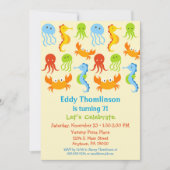 Unter dem Meer Einladung Kreaturen (Vorderseite)