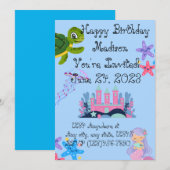 Unter dem Meer Einladung zum Geburtstag (Vorne/Hinten)