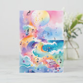 Unter dem Meer Einladung zum Geburtstag (Stehend Vorderseite)