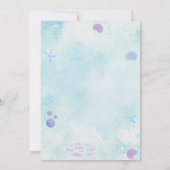 Unter dem Meer Einladung zum Geburtstag (Rückseite)