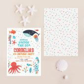 Unter dem Meer Einladung zum Geburtstag