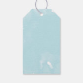 Unter dem Meer farbenfrohe Meerestiere Babydusche Geschenkanhänger (Rückseite)