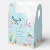 Unter dem Meer farbenfrohe Meerestiere Babydusche Geschenkschachtel (Geöffnet)