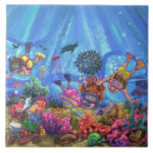 Unter dem Meer Fliese (Vorderseite)