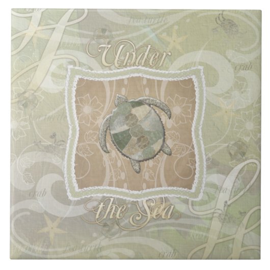 Unter dem Meer Fliese (Vorderseite)