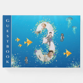 Unter dem Meer Foto Collage Big 3. Geburtstag Gästebuch
