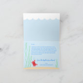 Unter dem Meer Freunde Danke Karte (Innenseite)