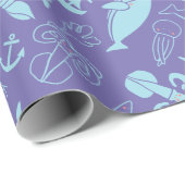 Unter dem Meer für Kinder Packpapier (Rolleneckpunkt)