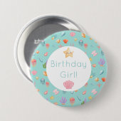 Unter dem Meer Geburtstag Button (Vorne & Hinten)