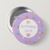 Unter dem Meer Geburtstag Button (Vorne & Hinten)