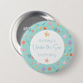 Unter dem Meer Geburtstag Button (Vorne & Hinten)