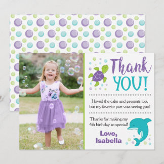 Unter dem Meer Geburtstag Danke Karte