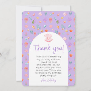 Unter dem Meer Geburtstag Foto Vielen Dank Einladung