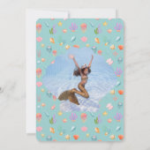 Unter dem Meer Geburtstag Foto Vielen Dank Einladung (Rückseite)