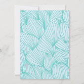 Unter dem Meer Geburtstag | Ocean Critter Wasserfa Einladung (Rückseite)