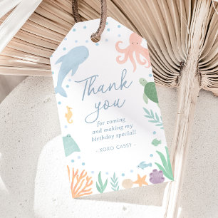 Unter dem Meer Geburtstag Ozean Tiere Geschenkanhänger