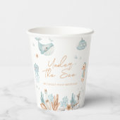 Unter dem Meer Geburtstag Pappbecher (Rückseite)