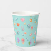 Unter dem Meer Geburtstag Pappbecher (Rückseite)