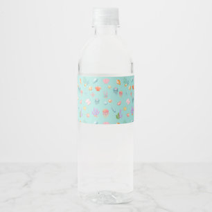 Unter dem Meer Geburtstag Wasserflaschenetikett
