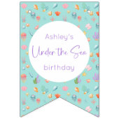 Unter dem Meer Geburtstag Wimpelkette (Erste Fahne)