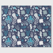 Unter dem Meer Geschenkpapier (Flach)