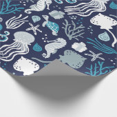 Unter dem Meer Geschenkpapier (Ecke)