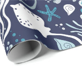 Unter dem Meer Geschenkpapier (Rolleneckpunkt)