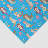 Unter dem Meer glückliche Meerjungfrau tut, was di Seidenpapier (Ausschnitt)