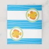 Unter dem Meer Goldfish Geburtstag Platzkarte (Außenseite Aufgefaltet)