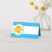 Unter dem Meer Goldfish Geburtstag Platzkarte (Rückseite)