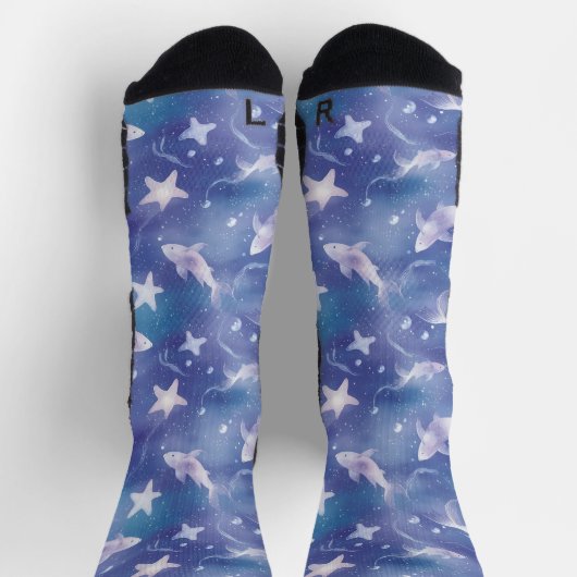 Unter dem Meer: Haie Socken (Oben)