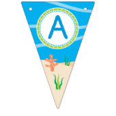 Unter dem Meer Happy Birthday Party Wimpelkette (Dritte Fahne)