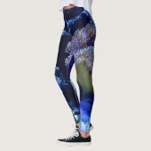 Unter dem Meer in Blues und Purpur Leggings (Links)