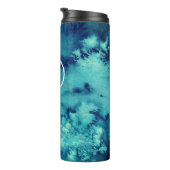 Unter dem Meer isolierte Schuster blaue Wasserfarb Thermosbecher (Nach rechts gedreht)