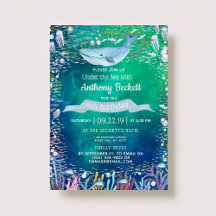 Unter dem Meer jede Jahreszeit Einladungen