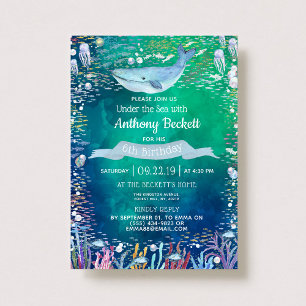 Unter dem Meer jede Jahreszeit Einladungen