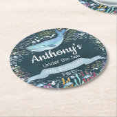 Unter dem Meer jeden Geburtstag Runder Pappuntersetzer (Angewinkelt)