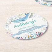 Unter dem Meer jeden Geburtstag Runder Pappuntersetzer (Angewinkelt)