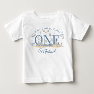 Unter dem Meer Junge 1. Geburtstags-T-Shirt Wenn i Baby T-shirt