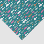 Unter dem Meer Kids-Fischmuster Seidenpapier (Ausschnitt)