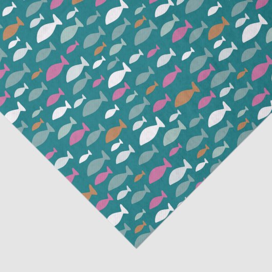 Unter dem Meer Kids-Fischmuster Seidenpapier (Ausschnitt)